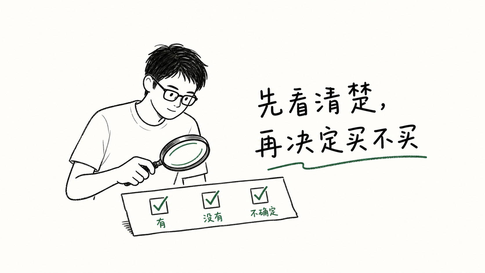 宝宝保险保障自检表有没有不确定三种检查结果手绘图