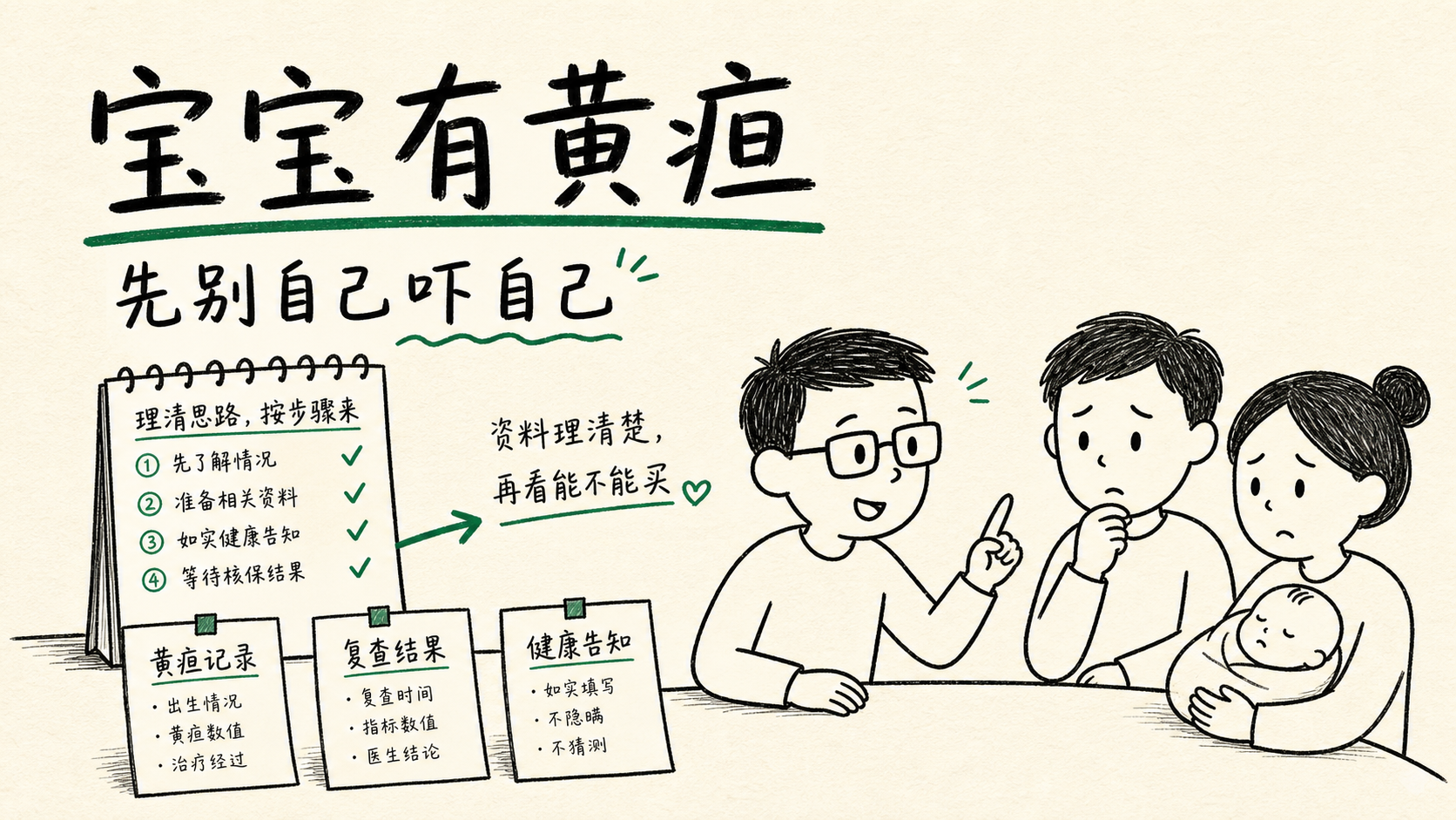 宝宝出生有黄疸,保险是不是买不了了
