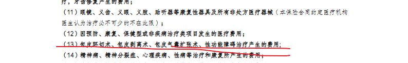 某医疗险免责条款节选